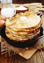 Homemade pancakes