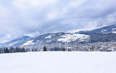 Beautiful mountains view at Vatra Dornei, Romania