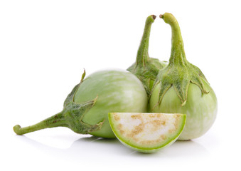 eggplant on white background