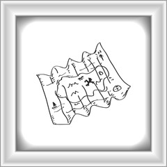 Simple doodle of a map