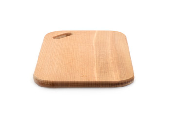 chopping board isolated on white