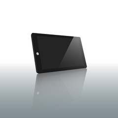tablet blank screen display- vector