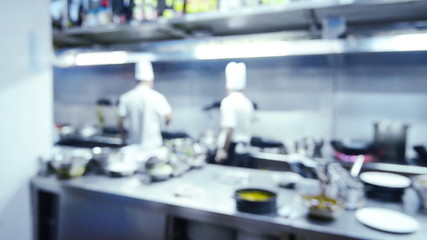 Chef, busy in the hotel after the kitchen