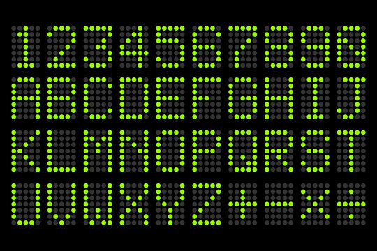 Digital  Letters And Numbers Display Board For Airport Schedules