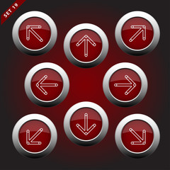 icons with arrows - eight directions