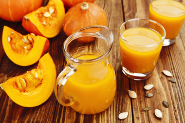 Fresh pumpkin juice