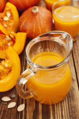 Fresh pumpkin juice