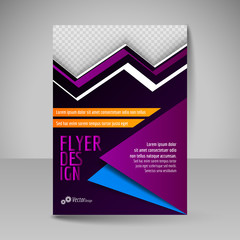 Naklejka premium Template of flyer for business brochures, presentations, website