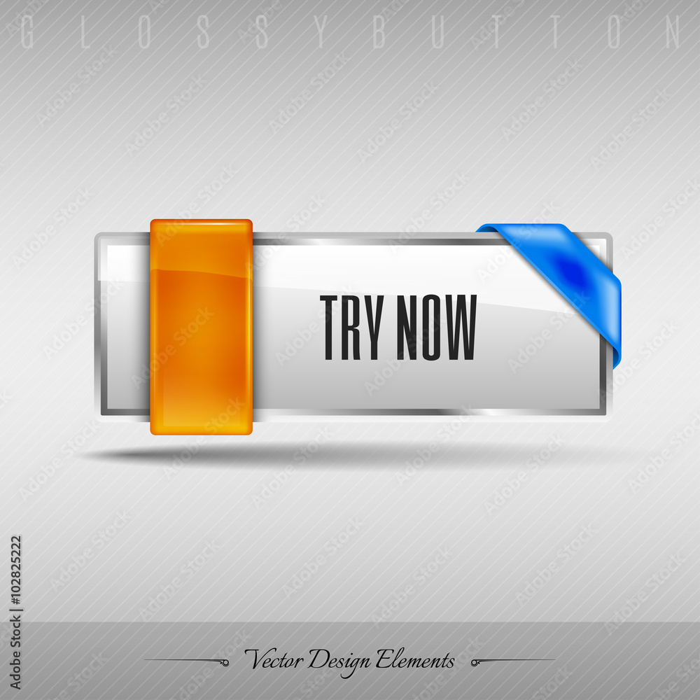 Aufkleber vector design element. business web button for website or app.