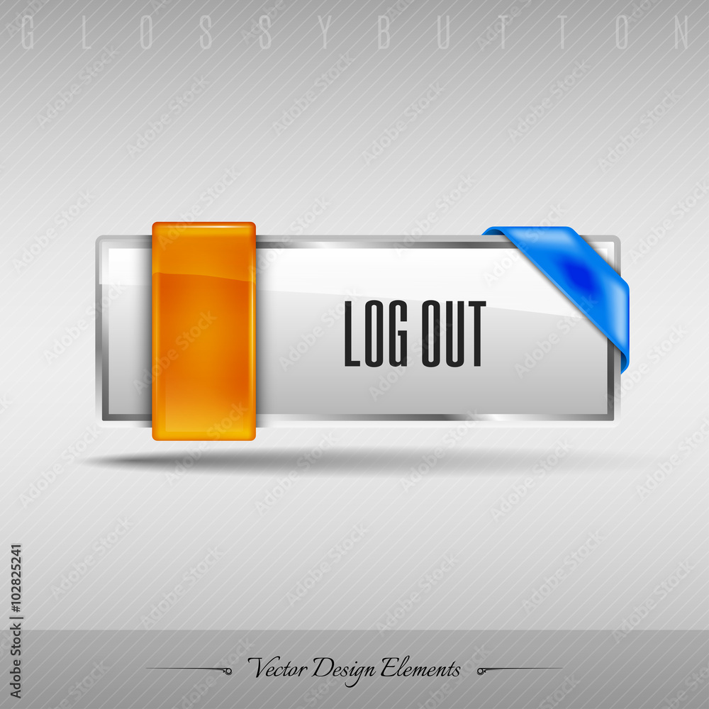 Aufkleber vector design element. business web button for website or app.