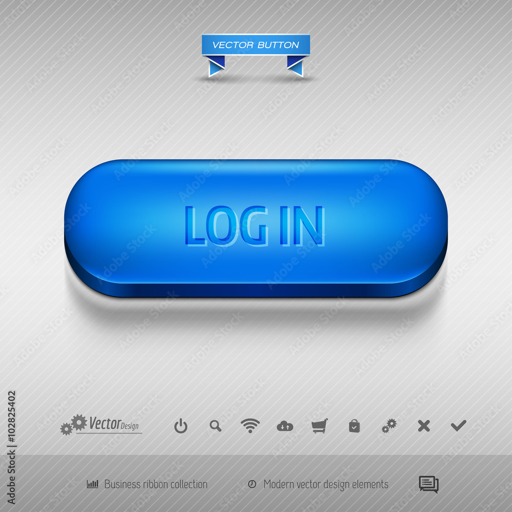 Aufkleber vector design elements as business web buttons for website or ap