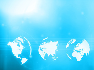 world map technology style..