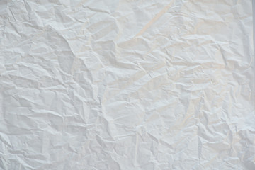 Crumpled white paper textured