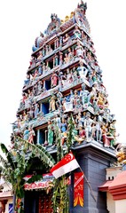 The Sri Mariamman Hindu Temple in Singapore