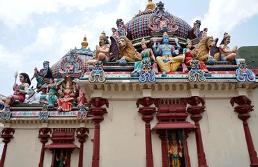 Fototapeta premium The Sri Mariamman Hindu Temple in Singapore