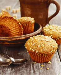 Muffins on the table