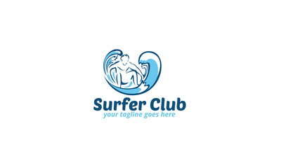 Fototapeta premium Surfer Club Logo