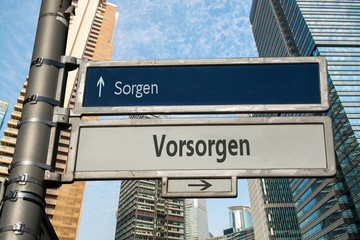 Schild 75 - Vorsorgen