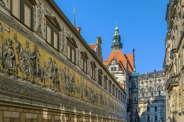 Fototapeta premium Furstenzug, Dresden, Germany