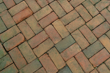 Old Bricks laid in a pattern