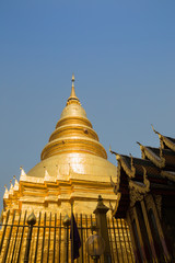 Fototapeta premium golden buddhism pagoda