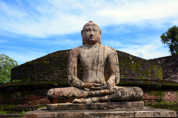 Historical part of the city Polonnaruwa. Sri Lanka. Asia.