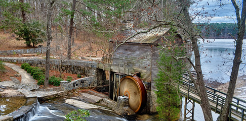 Fototapeta premium stone mountain park in atlanta georgia