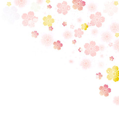 桜　和柄　花吹雪