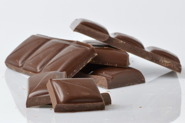 pieces of milk chocolate