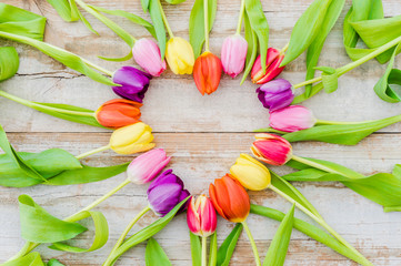 Tulpen Herz Blumen Schenken