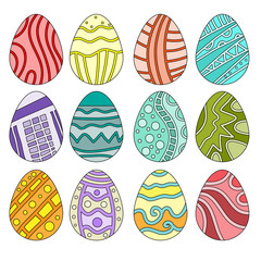 Colorful Easter Egg Collection