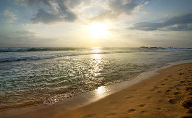 Ocean in evening