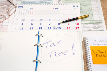 tax time concept