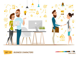 Business characters scene