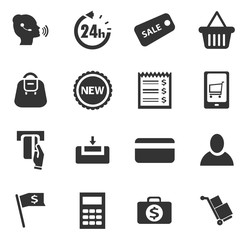 E-commerce icons set