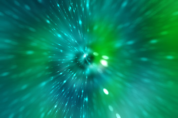 Fototapeta premium abstract blue and green background. explosion star.