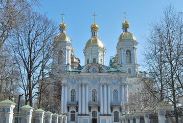 Fototapeta premium Russia. St. Nicholas Cathedral in Saint-Petersburg