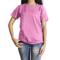 T-shirt on white background