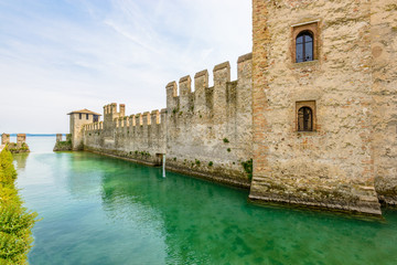 Scenery of Italy series - Castello Scaligero at Sirmione. Lake Garda. Italy.