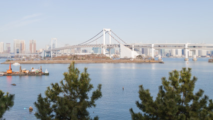 Tokyo Bay and Rainbow Bridge, Japan