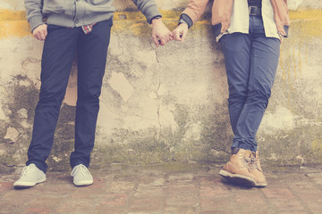 Homosexual couple in love.