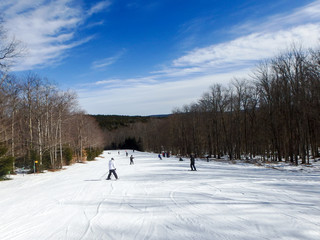 beautiful winter landscape at timberline west virginia