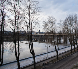 Pskov, the bridge over Velikaya river