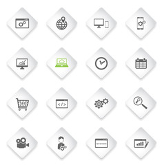 SEO and development simply icons