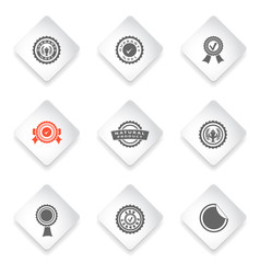 Seals icons set