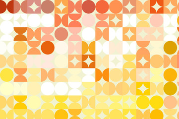 Bokeh light, shimmering blur spot lights on orange abstract back