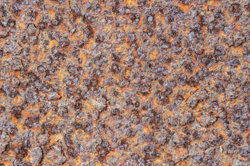 Rust on metal surfaces