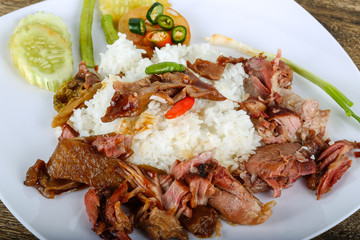 Pork with rice