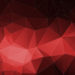 Red Polygonal Mosaic Background Creative Design