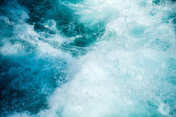 White water of Huka falls on the Waikato River, New Zealand - Powered by Adobe